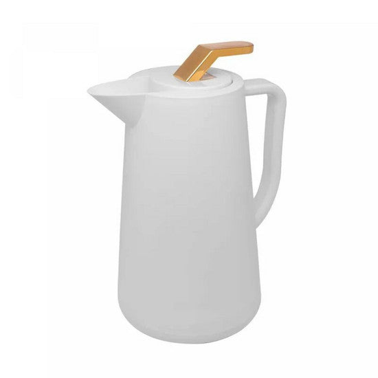 GARRAFA TERMICA DE PLASTICO ATENAS BRANCA 1L