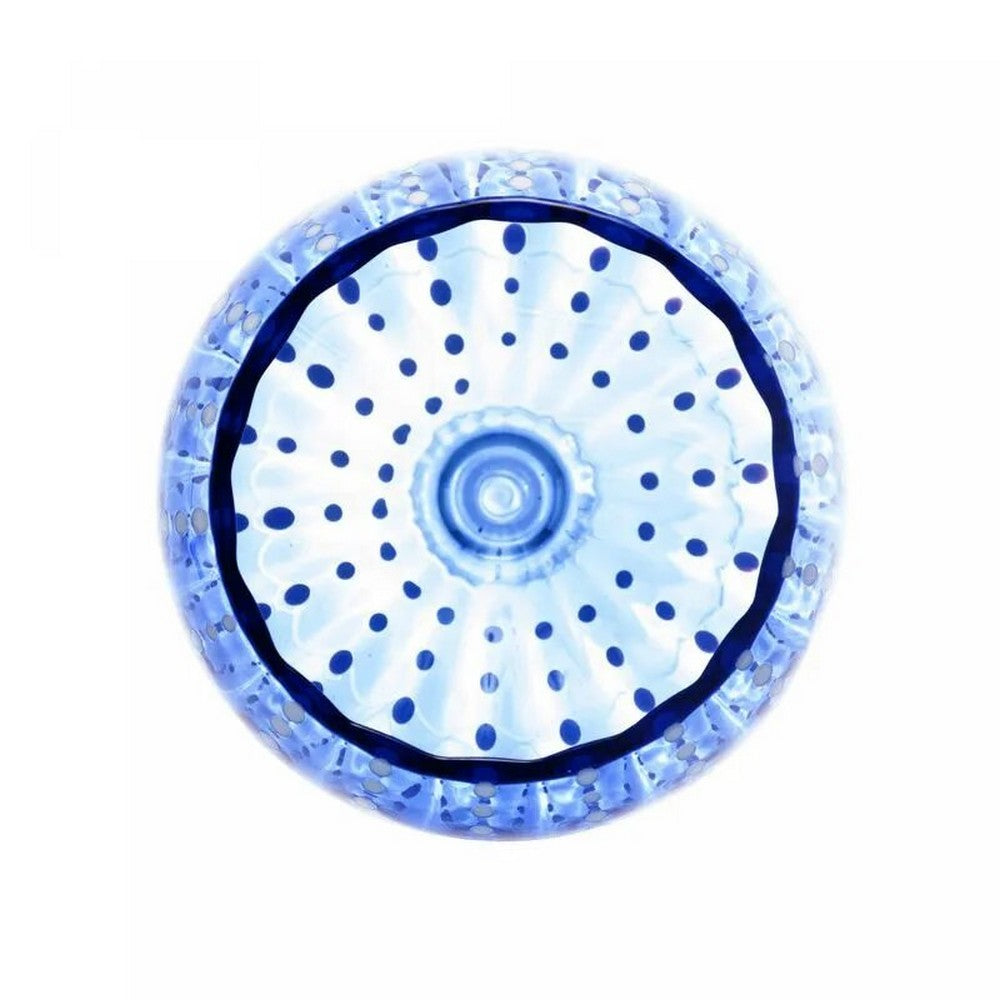 CJ 2 TACAS PARA VINHO DE VIDRO ORQUIDEA AZUL 450ML