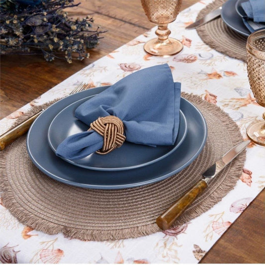 Guardanapo Home 4 Pcs Azul Infinity