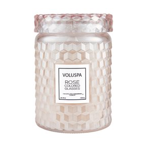 VELA POTE VIDRO G 100H TAMPA VIDRO ROSE COLORED GLASSES