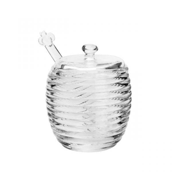 Açucareiro de Cristal c/Colher Colméia - DoceLar Loja