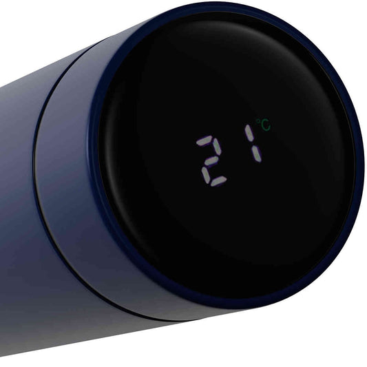 Garrafa Térmica com Termômetro Led-Azul - DoceLar Loja