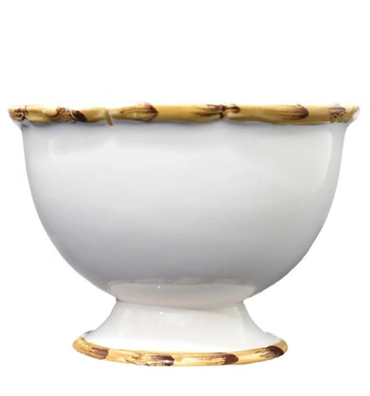 Bowl Médio com Pé Bambu - DoceLar Loja