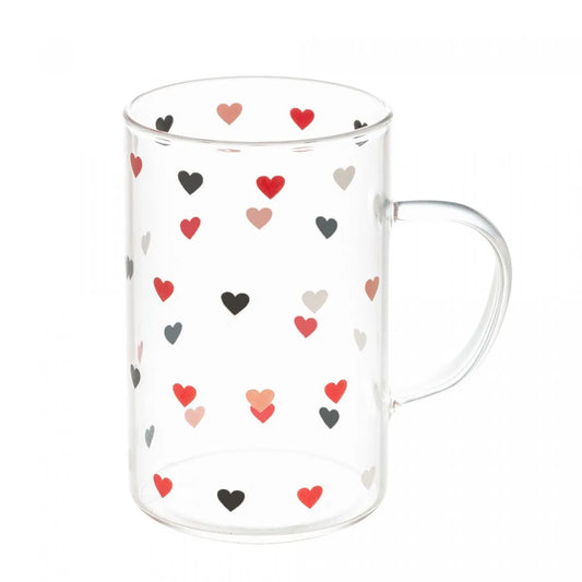 Caneca de Vidro Borossilicato Resistente ao Calor Love 280ml - DoceLar Loja