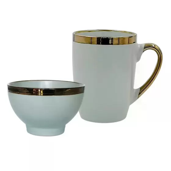 Jogo de 2 peças para Café da Manhã Cinza - DoceLar Loja