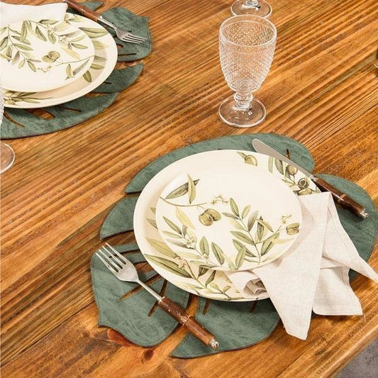 Jogo Americano Leaf Verde - DoceLar Loja