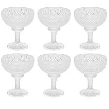 CJ 6 TACAS CRISTAL DE CHUMBO P/ SOBREMESA LYS 260ML