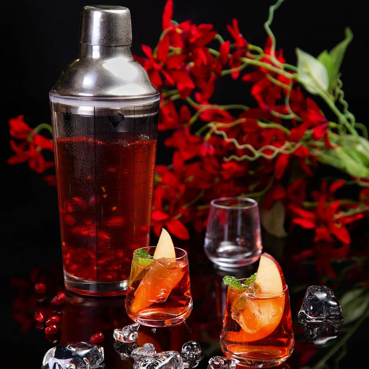 Coqueteleira de Vidro com Tampa de Aço Inox Coimbra - DoceLar Loja