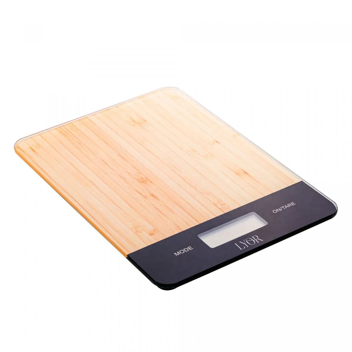 Balança de Cozinha Digital de Vidro com Estampa de Bambu - DoceLar Loja