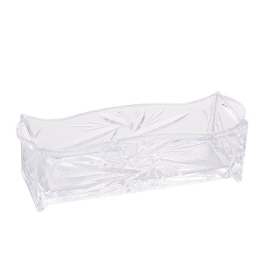 PORTA TALHER DE CRISTAL DE CHUMBO PRIMA 27CMX8CMX9CM