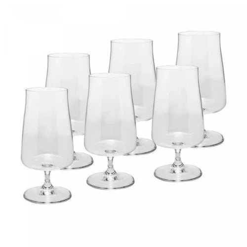 CJ 6 TACAS DE CERVEJA DE CRISTAL ECOLOGICO ALEX 380ML