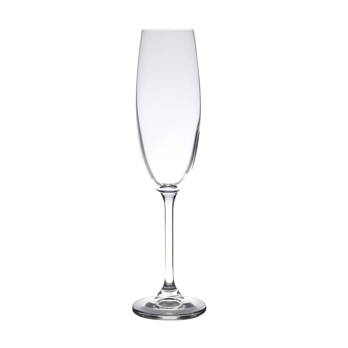 CJ 6 TACAS CRISTAL ECOLOGICO (LIVRE DE CHUMBO) P/CHAMPAGNE GASTRO/COLIBRI 220ml