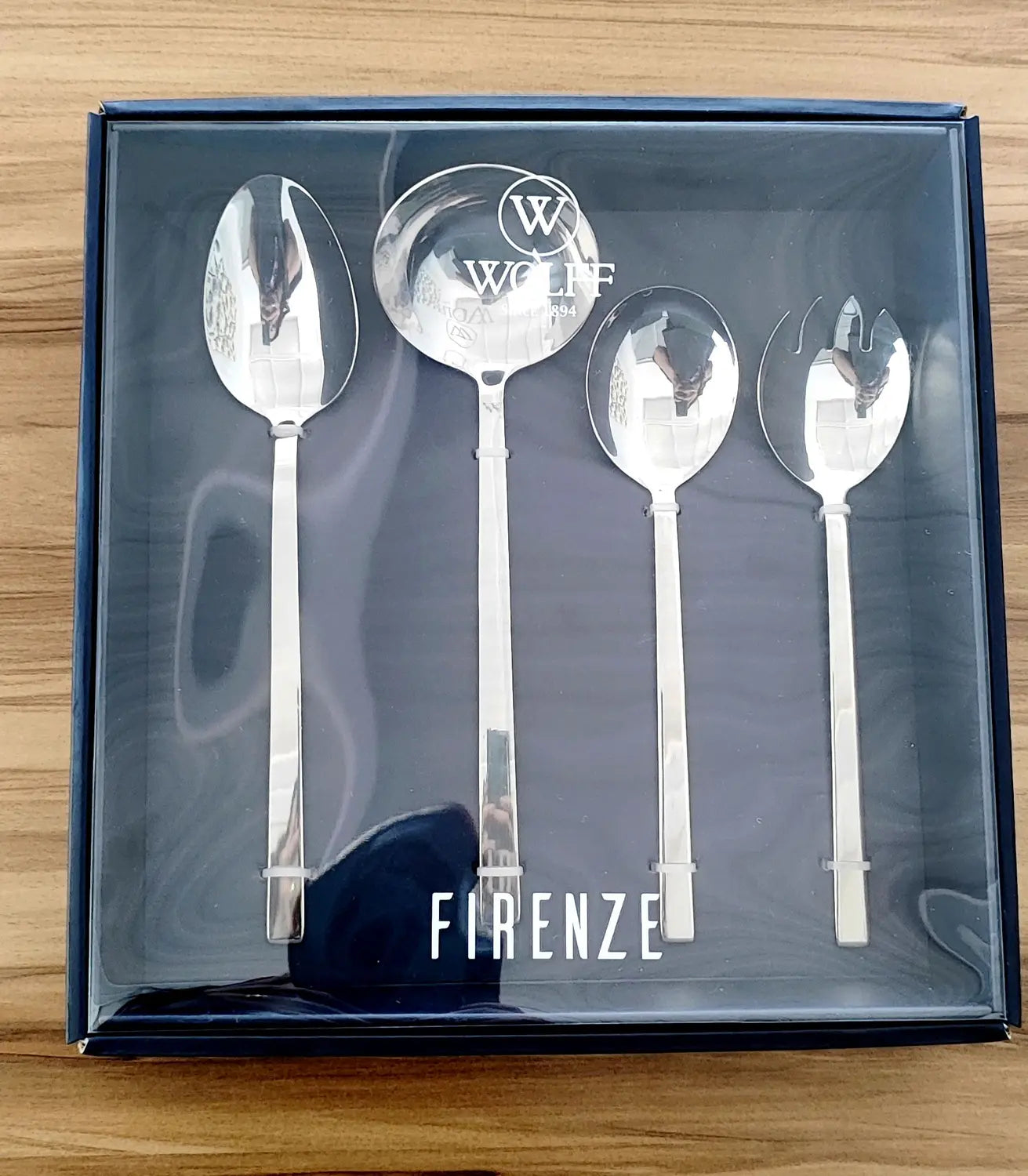 CJ 4 TALHERES PARA SERVIR DE ACO INOX FIRENZE