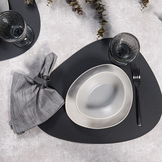 Jogo Americano Organico Ravena Preto - DoceLar Loja