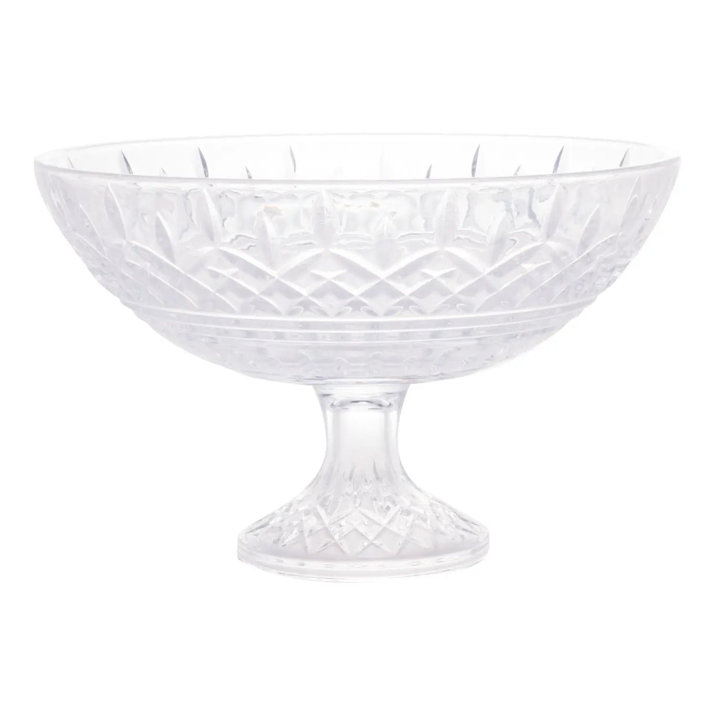 CENTRO DE MESA DECORATIVO CRISTAL DE CHUMBO COM PE LYS 30X19CM