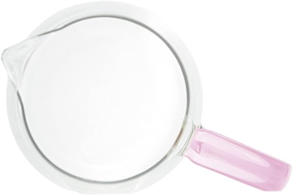 Jarra de Vidro Borossilicato c/Copo e Alça Fun Rosa 1,3L - DoceLar Loja