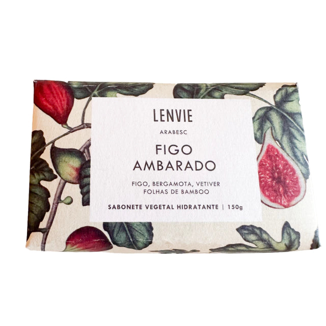 SABONETE VEGETAL EM BARRA FIGO AMBARADO ARABESC - 150G