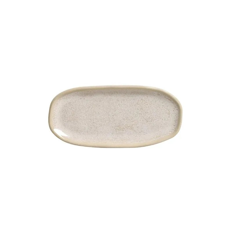 TRAV OVAL RASA MINI ORGANICO LATTE 16,5X8 CM 1O CLASSIFIC.