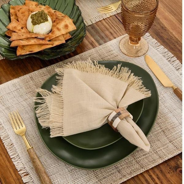 Prato de Lanche Runas Folha - DoceLar Loja