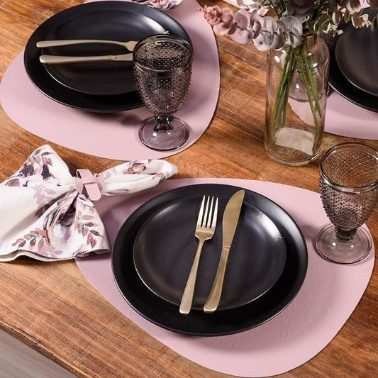 Jogo Americano Organico Ravena Rosa Vintage - DoceLar Loja