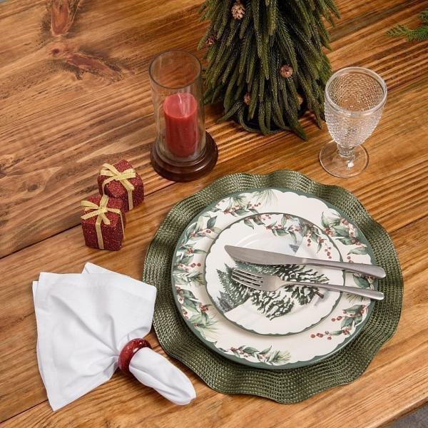 Jogo Americano Luna Wave Avulso Olive - DoceLar Loja