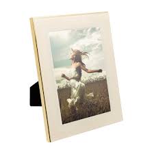 PORTA-RETRATO DE ACO INOX COM VIDRO BRANCO 13CM X 18CM