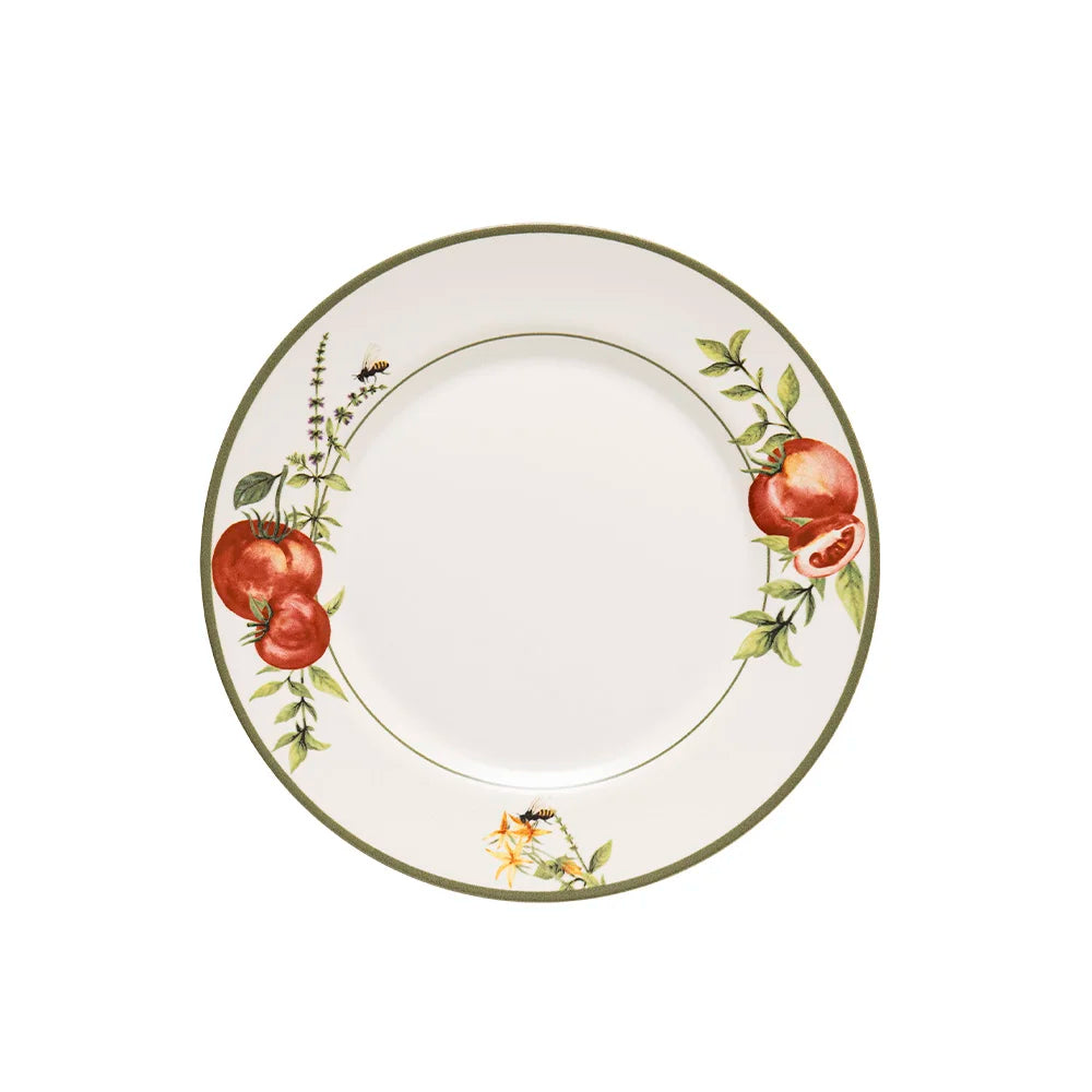 Prato de Sobremesa Aquarelle Pomodoro e Basilico
