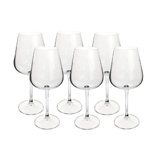 Jogo de 6 Taças para Vinho Branco em Cristal Ecológico - DoceLar Loja