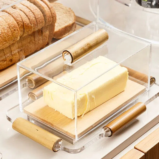 Manteigueira -Bambu - DoceLar Loja