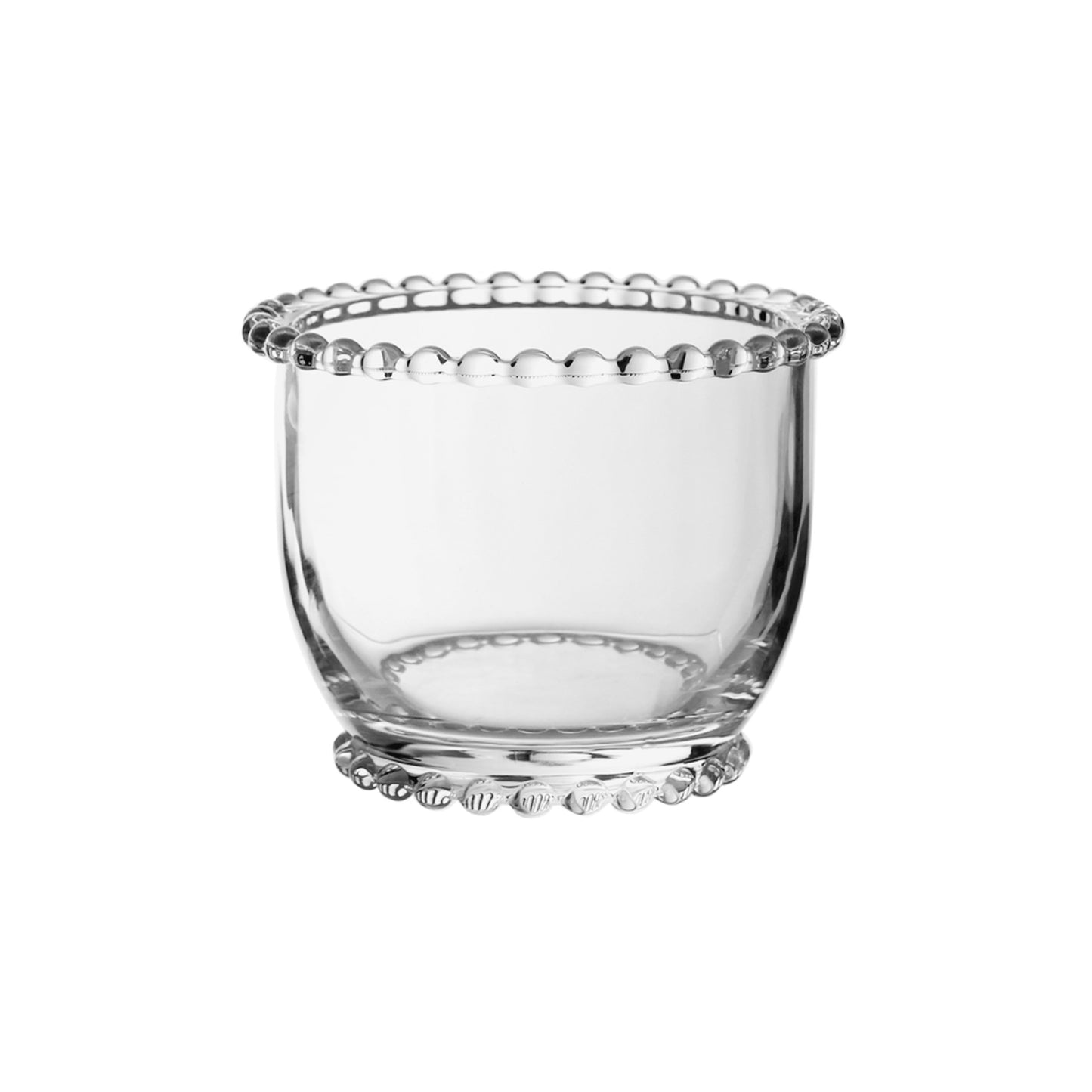 MANTEIGUEIRA FRANCESA DE VIDRO COM TAMPA PEARL 10,5CM X 10,5CM X 11CM