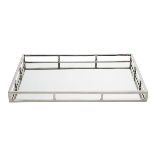 Bandeja de Aço Inox com Espelho - DoceLar Loja