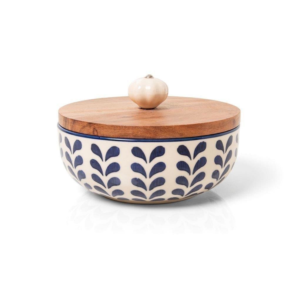 Potiche com Tampa Versailles Iris 17cm x 11cm