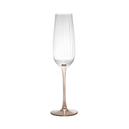 2 TAÇAS DE CHAMPANHE HASTE ÂMBAR CLASSIC 230ML