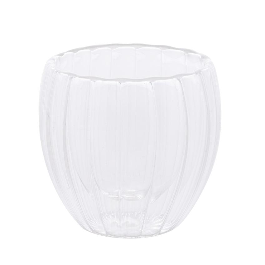 Conjunto 2 Copos de Café Parede Dupla de Vidro Classic - DoceLar Loja