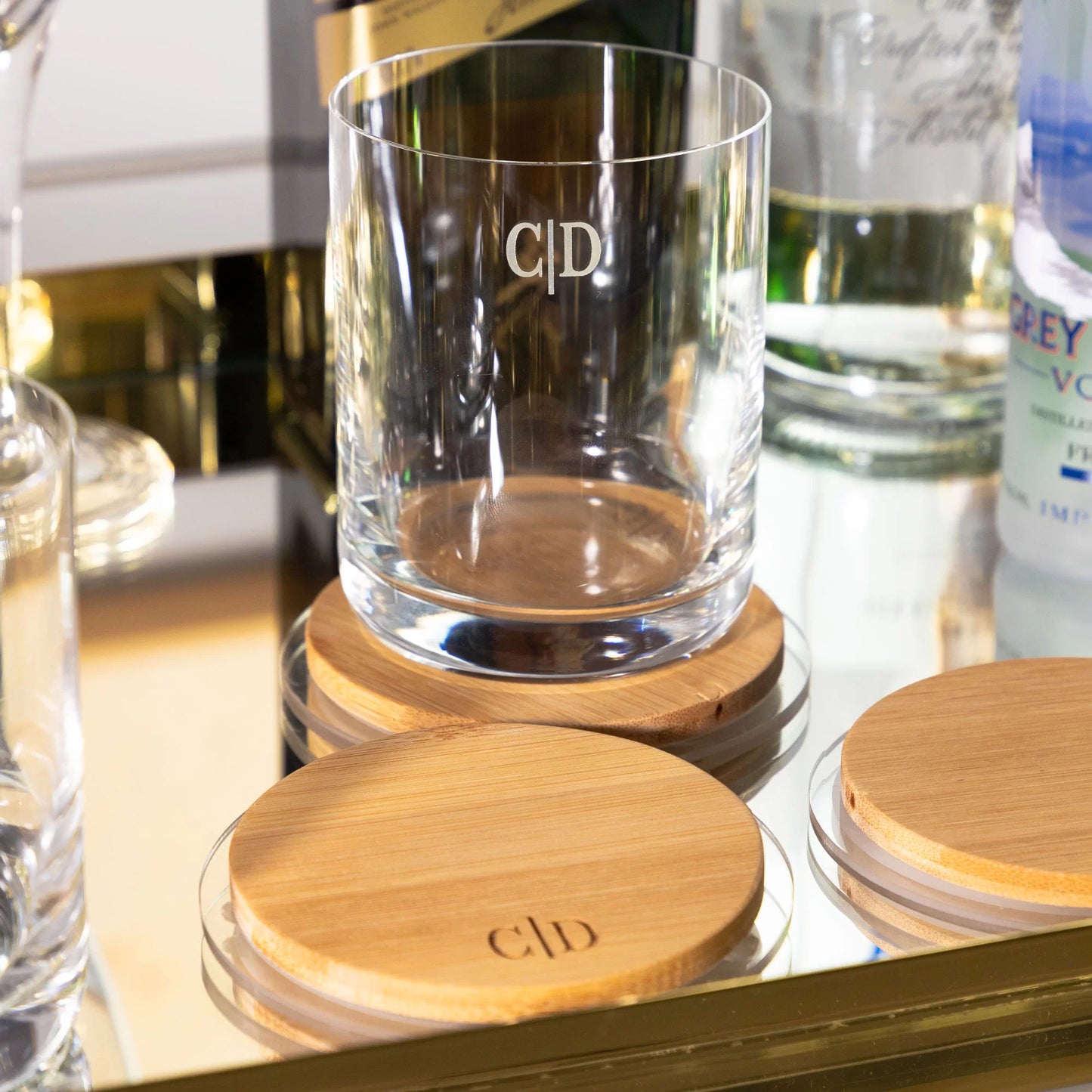 Porta Copos Bambu - DoceLar Loja