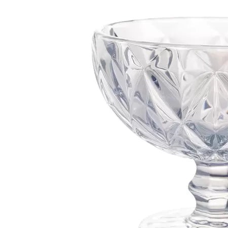 CJ 6 Taças de Sobremesa de Vidro Deli Diamond 170ml - DoceLar Loja