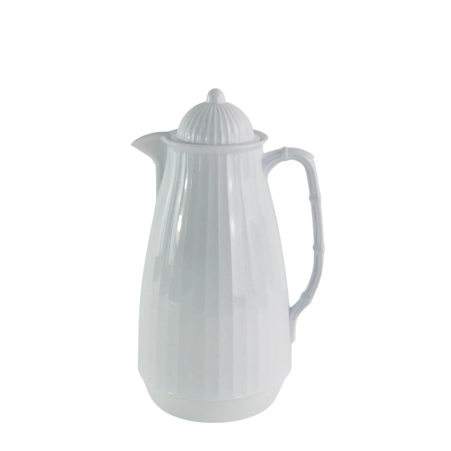 GARRAFA TERMICA DE PLASTICO MINI BAMBU BRANCA 400ML