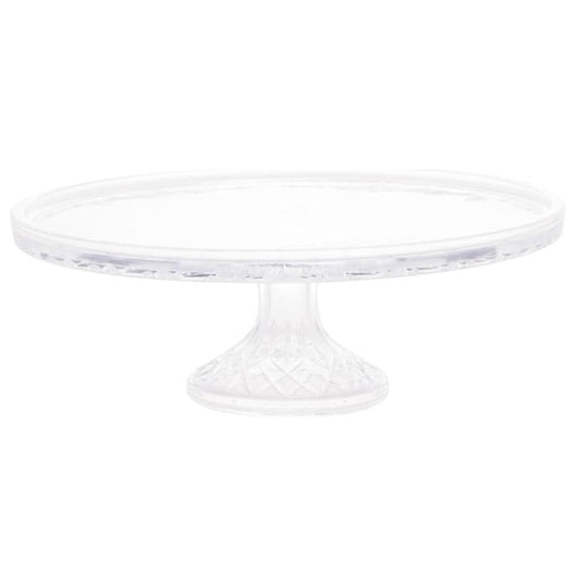 PRATO PARA BOLO DE CRISTAL COM PÉ LYS 32CM X 11CM