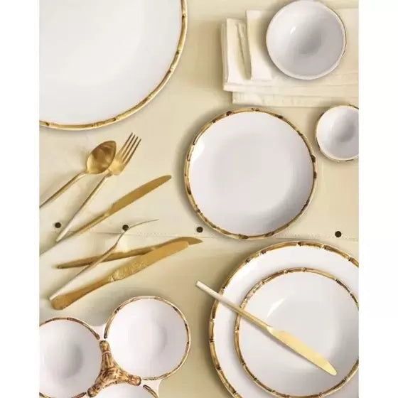 Travessa Funda Cerâmica Bambu - DoceLar Loja