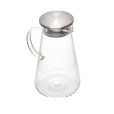 JARRA DE VIDRO BOROSSILICATO COM TAMPA DE METAL 2L