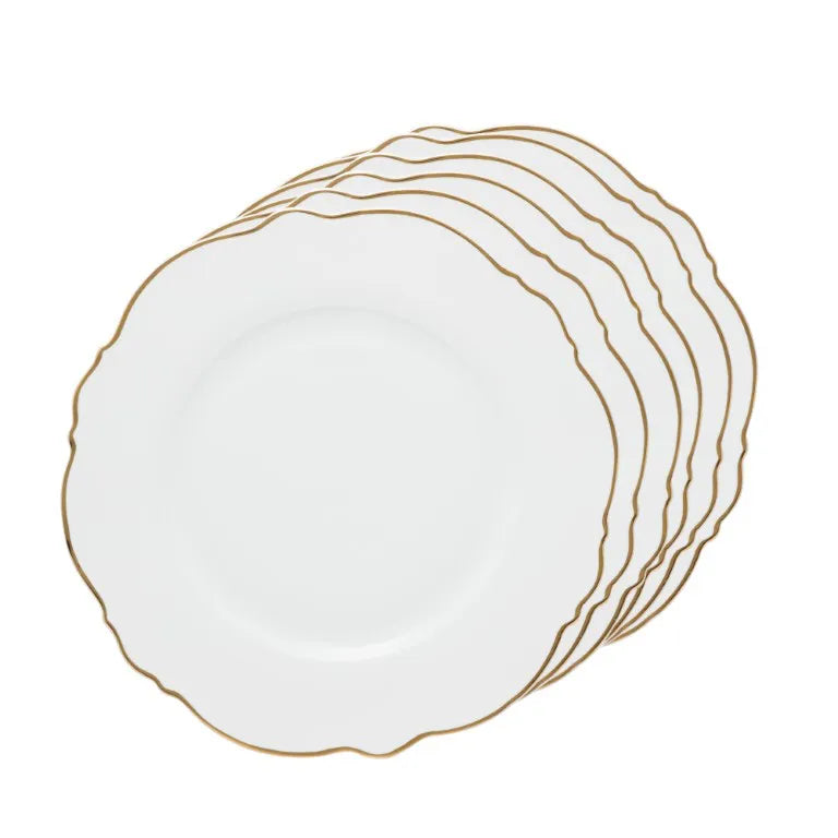 CJ 6 PRATOS SOBREMESA MALDIVAS FIO DOURADO