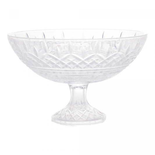 CENTRO DE MESA DECORATIVO CRISTAL DE CHUMBO COM PE LYS 30X19CM