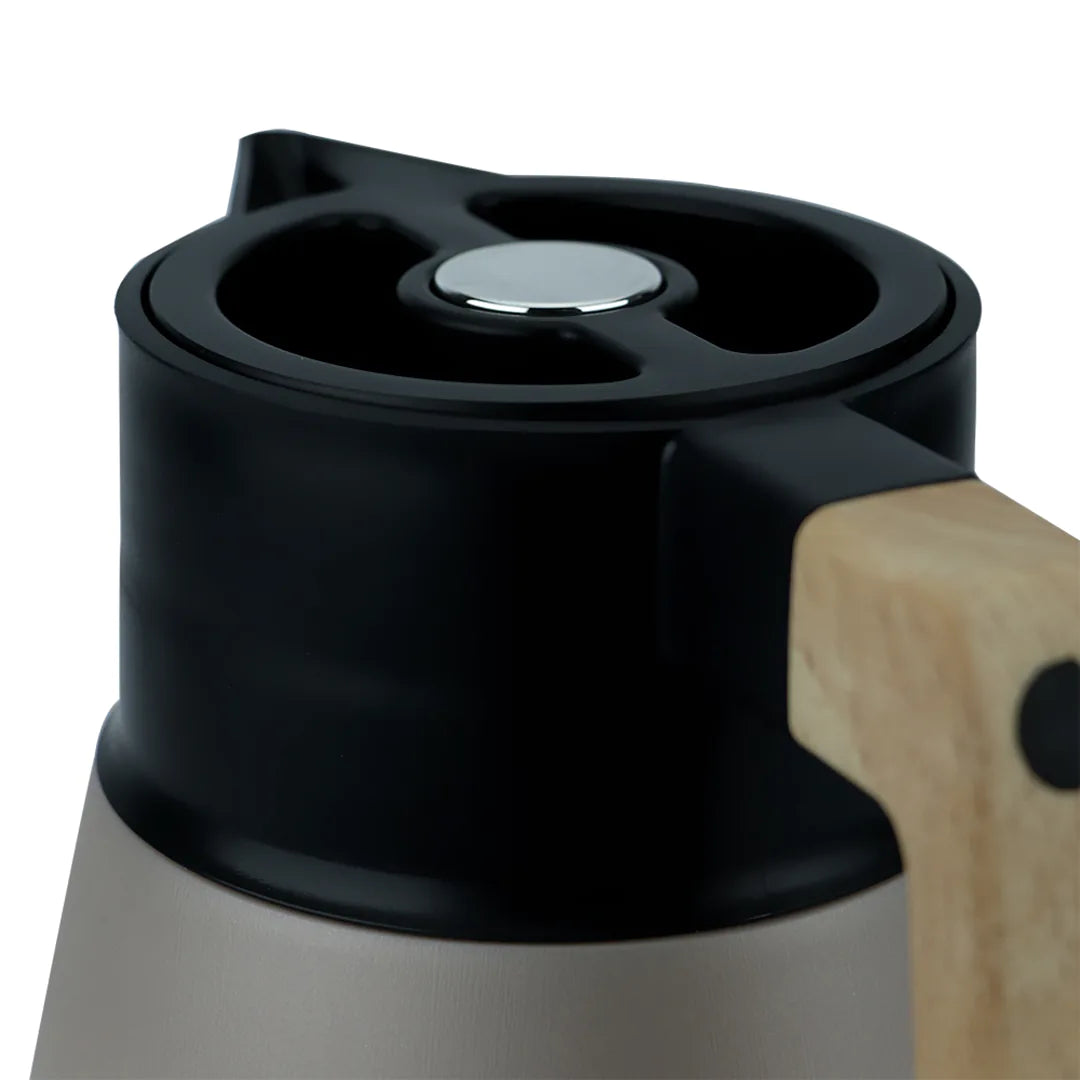 Garrafa Térmica em Plástico 1L-Champanhe Metálico - DoceLar Loja