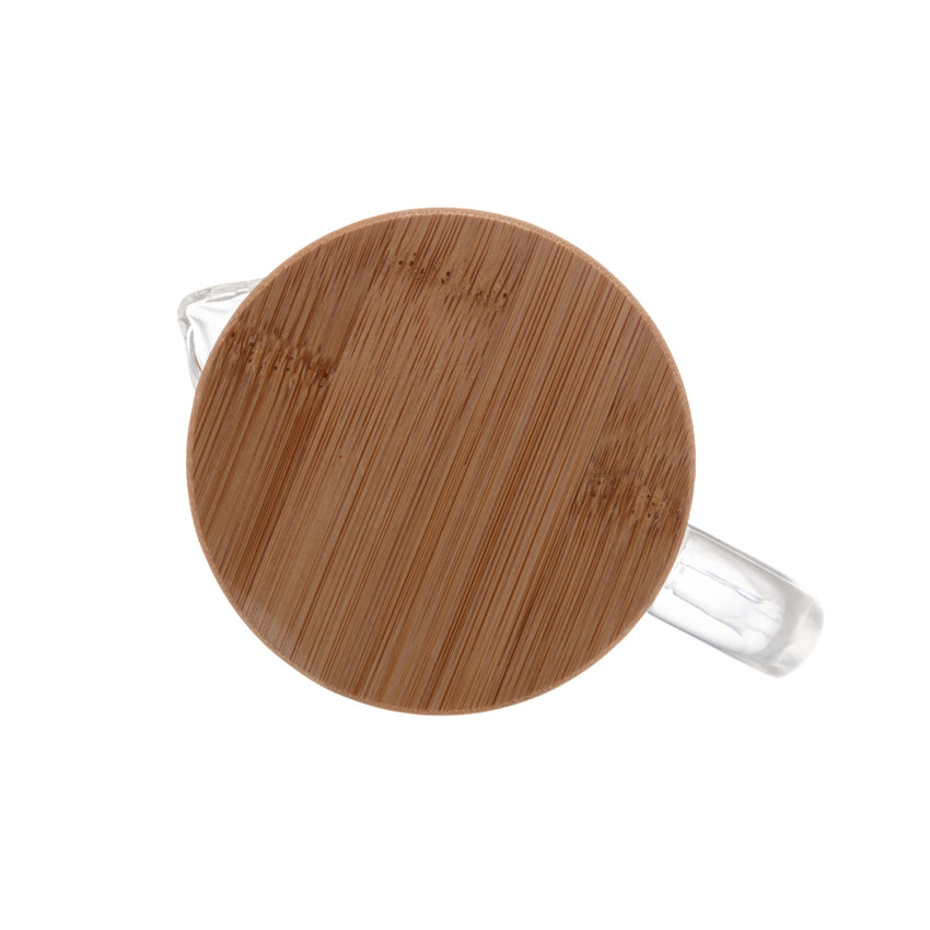 Jarra de Vidro Borossilicato com Tampa em Bambu - DoceLar Loja