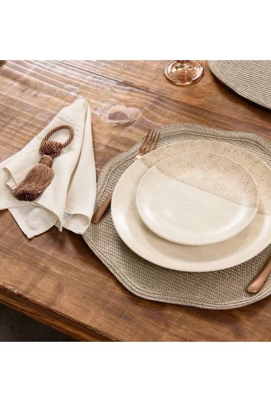 Jogo Americano Begonia Avulso Natural - DoceLar Loja