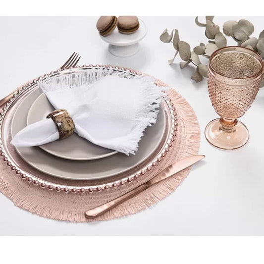 Jogo Americano Avulso Lana Rosa-Chá - DoceLar Loja