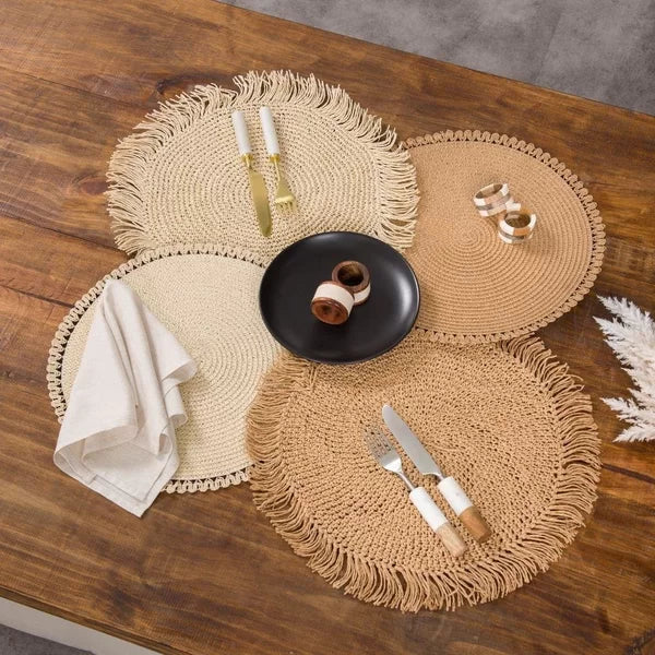 Jogo Americano Tulum Avulso Areia - DoceLar Loja