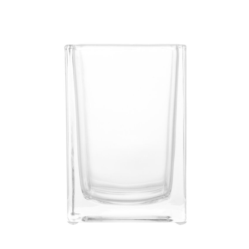 Porta Talheres de Cristal e Aço Inox Torcello - DoceLar Loja