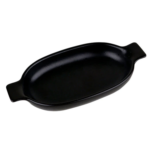 Travessa Oval em Faiança com Alça - DoceLar Loja