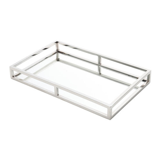 Bandeja Aço Inox com Espelho - DoceLar Loja